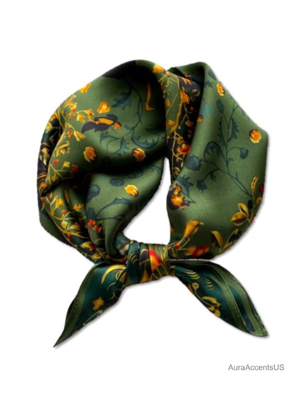 100% Mulberry Silk Neck Scarf for Women 21x21 Fashion Square Scarf